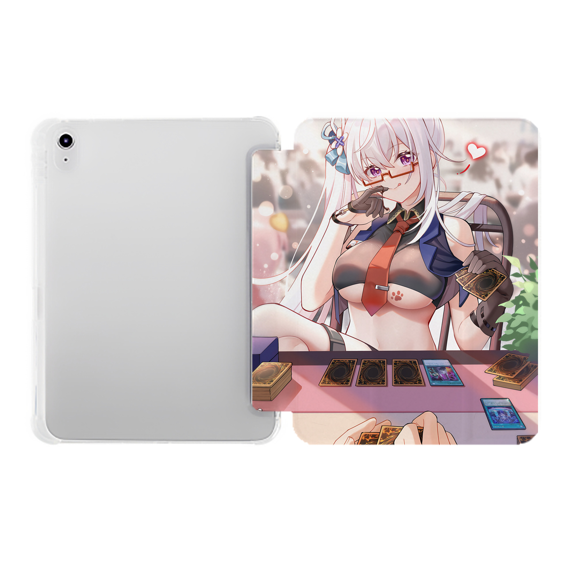 （画像用） 遊☆戯☆王 Yu-Gi-Oh! IPad ケース ペン収納付き 三つ折りスタンド PUレザー×シリコン 対応機種9.5/10.5/10.9インチ
